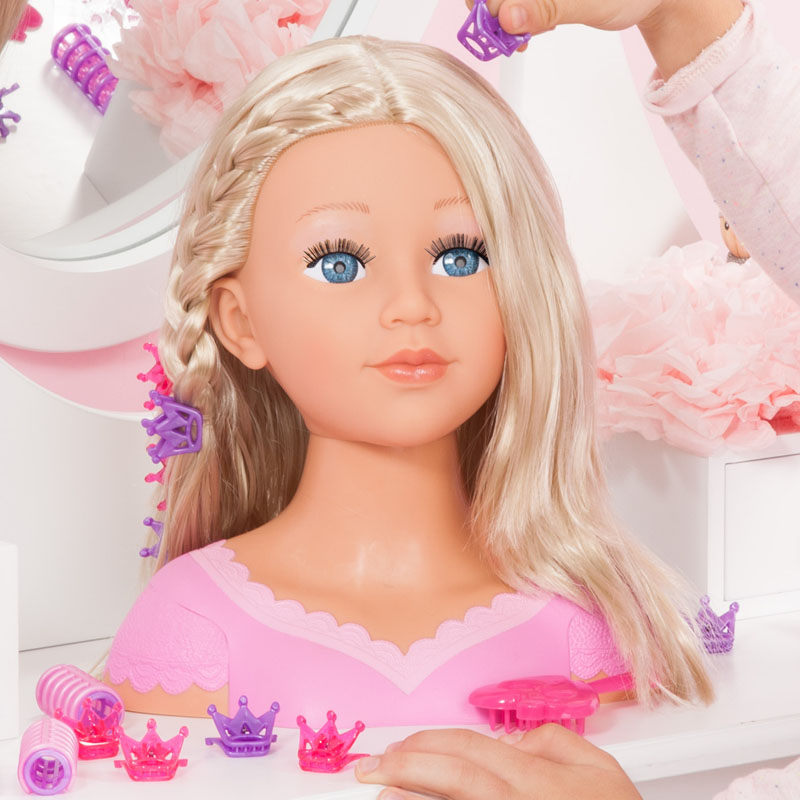  Bayer Design Charlene Super Model Blonde Styling Head with  Makeup : Toys & Games