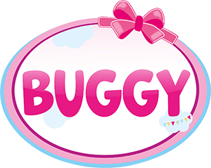 Puppen-Buggy rosa grau mit Fee